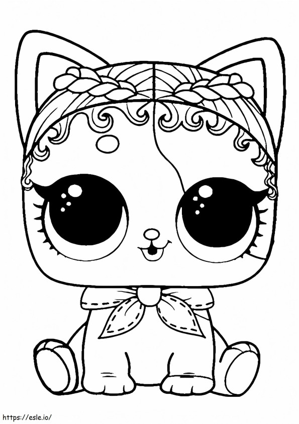 Purrfect Spike Lol Pets coloring page