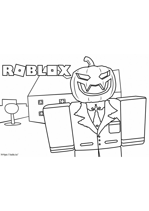 Roblox Halloween kolorowanka
