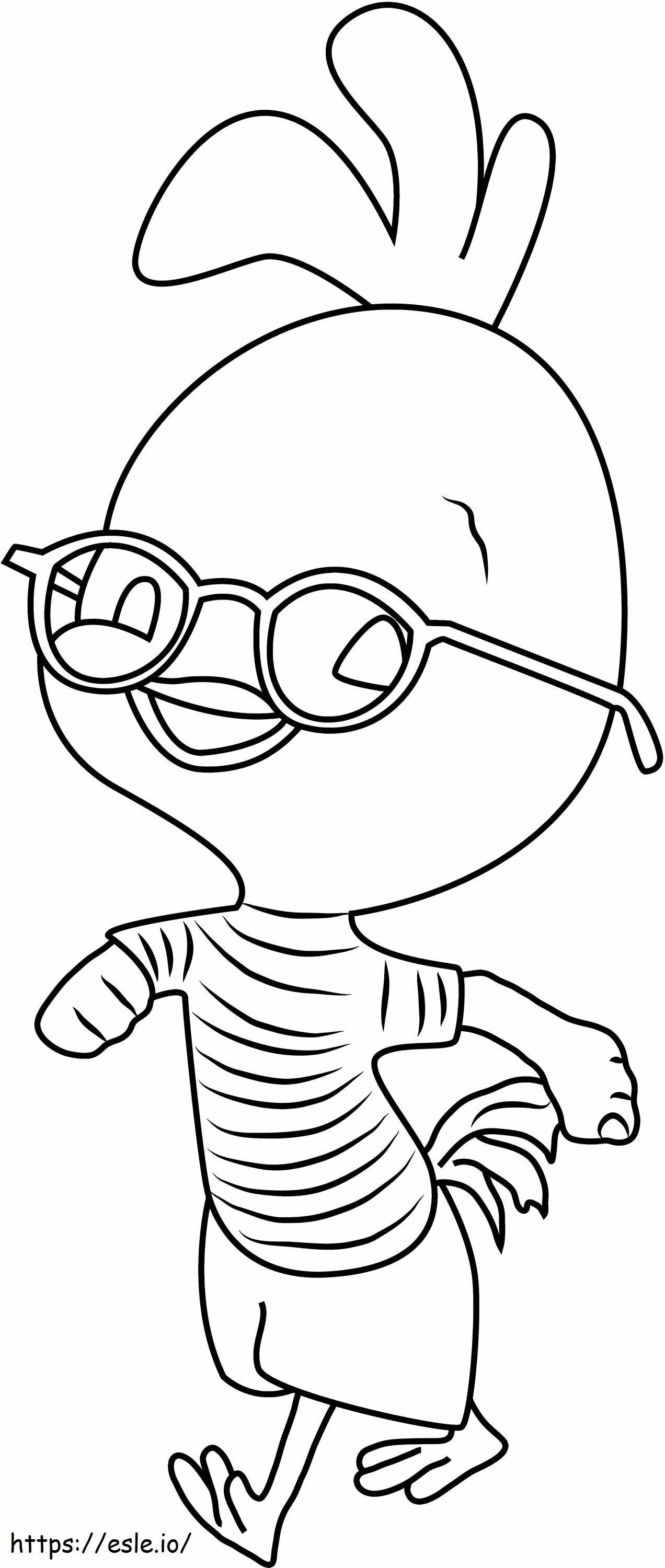1530928195 Chicken Little Walking A4 coloring page