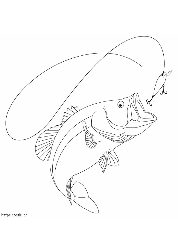 Big Mouth Fish coloring page