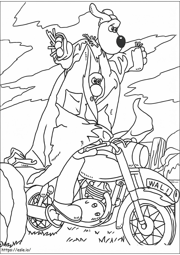 Free Wallace And Gromit coloring page