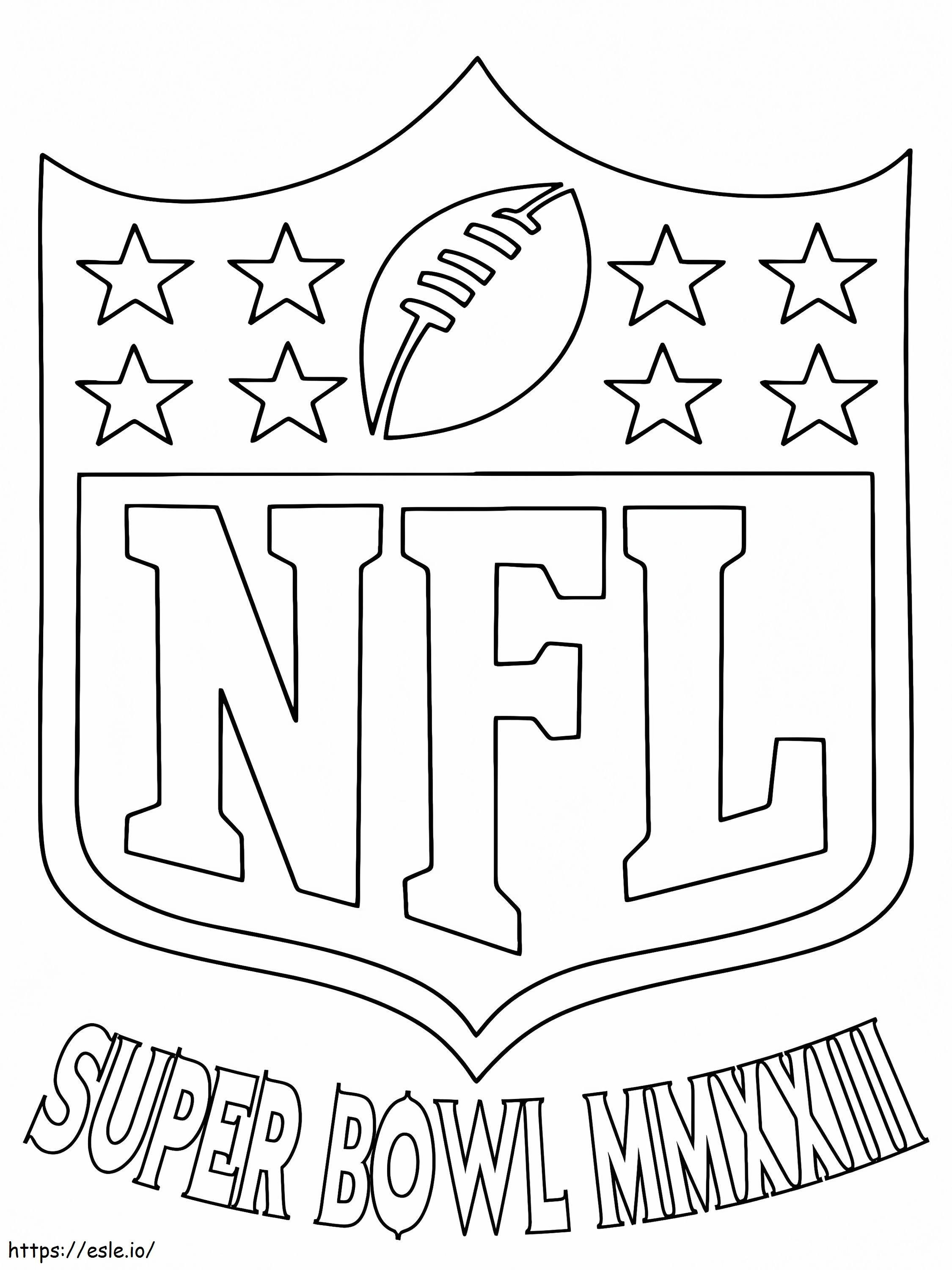 Super Bowl NFL 2023 kolorowanka
