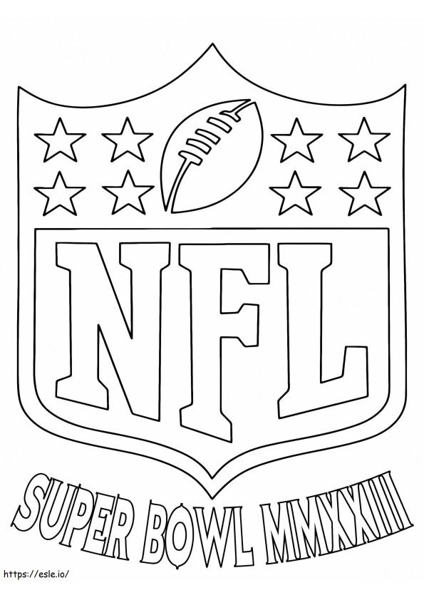 NFL Super Bowl 2023 kleurplaat