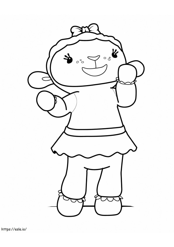 Lambie From Doc McStuffins coloring page