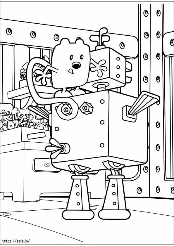 Wubbzy i robot kolorowanka