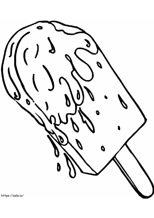 A Popsicle coloring page