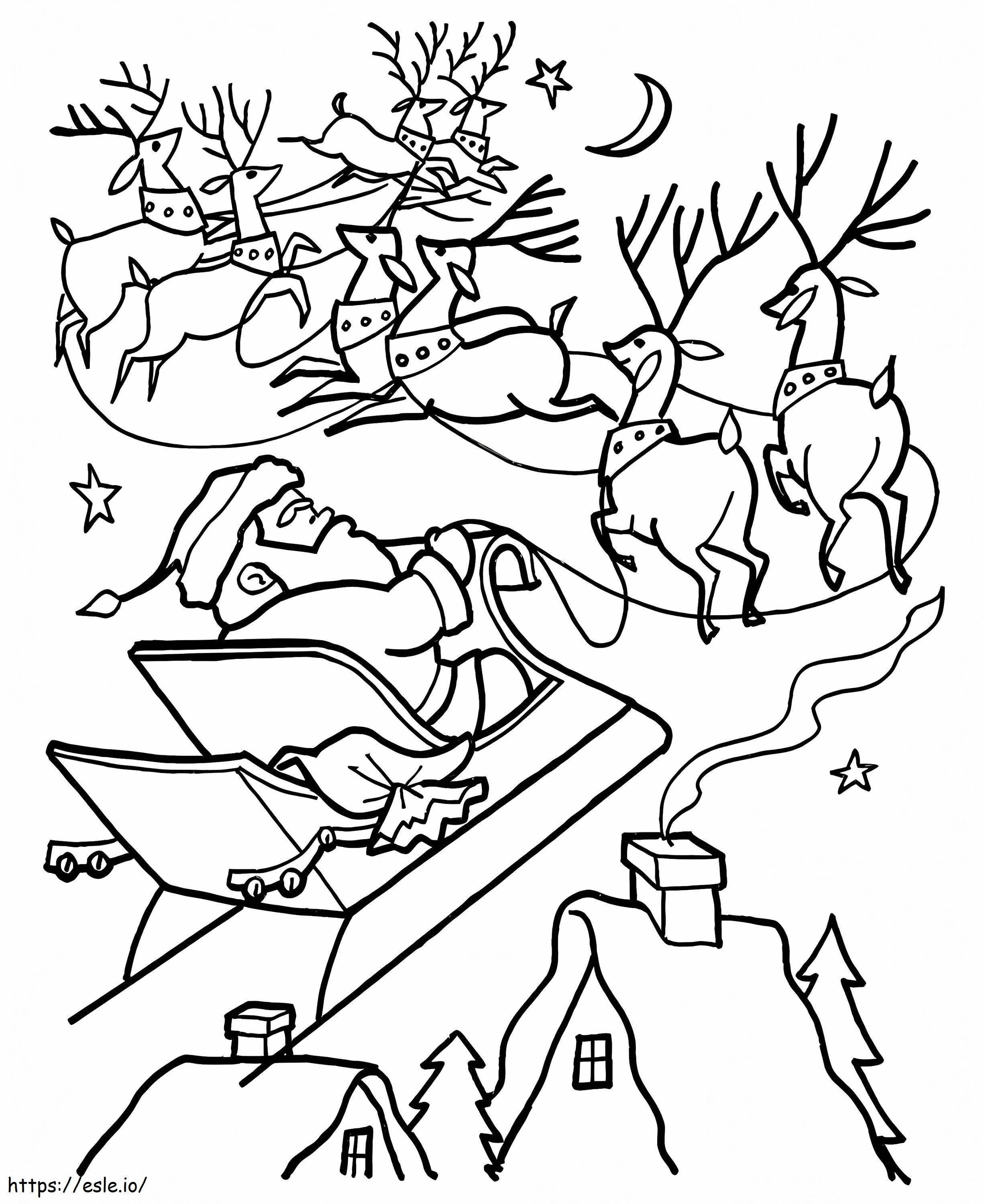 Coloriage Travaux du Père Noël à imprimer dessin