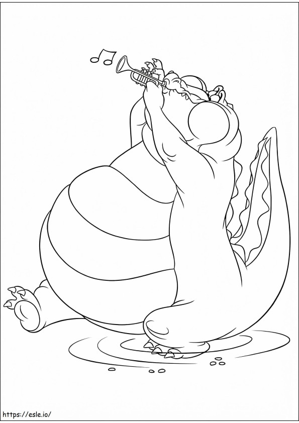 Louis The Alligator coloring page
