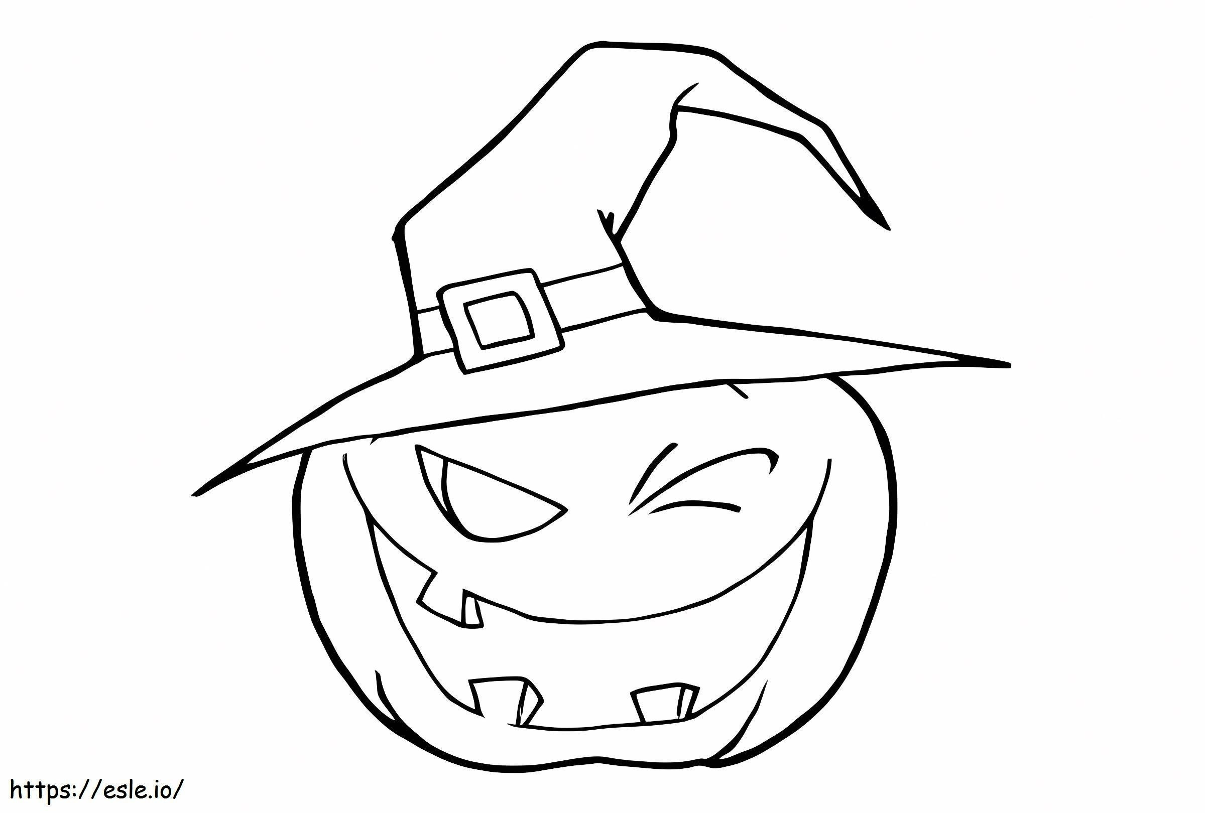 Jack O Lantern Witch coloring page