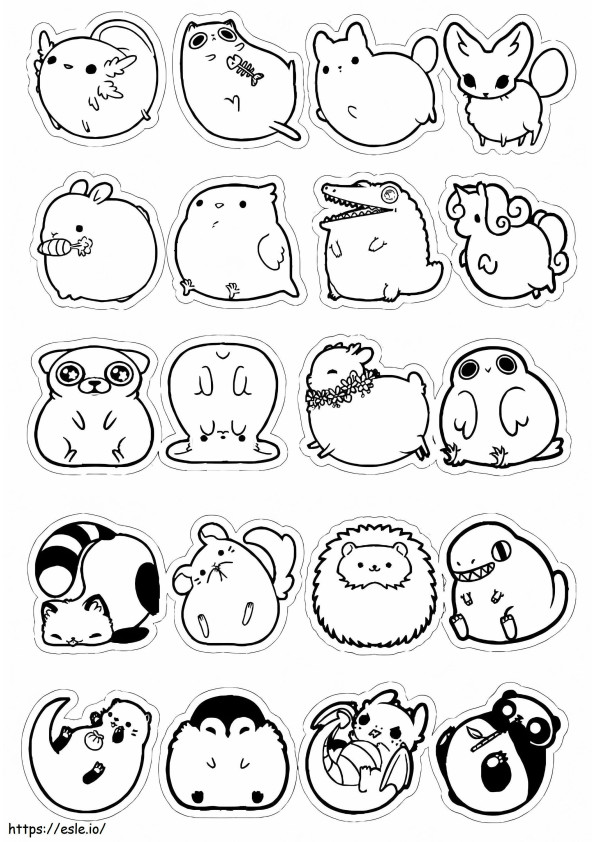 Animals Aesthetics coloring page