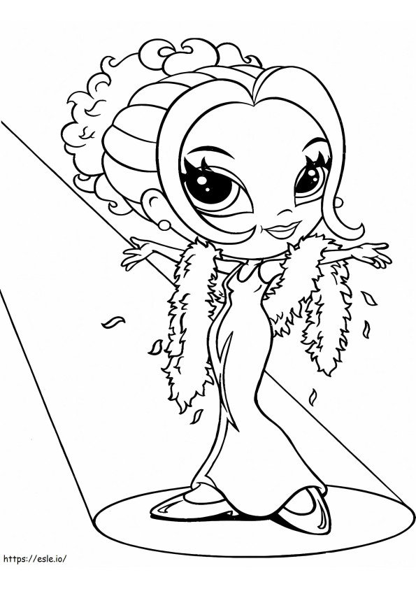 1566546067 Beautiful Glamour Girl A4 coloring page
