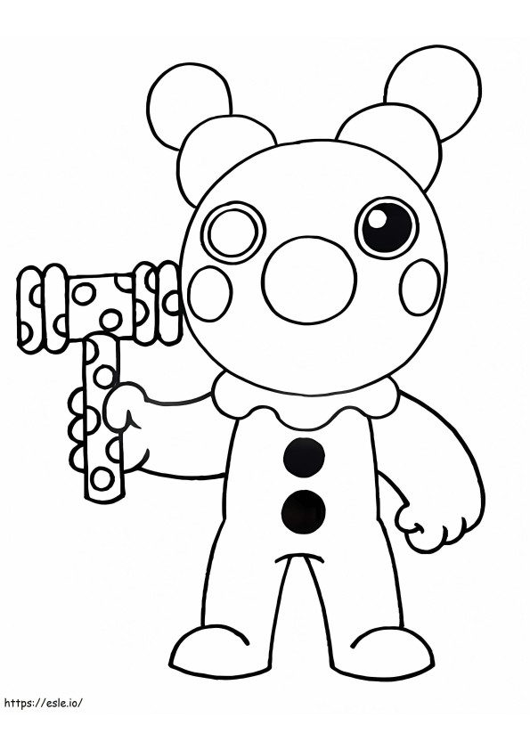 Clown Roblox coloring page