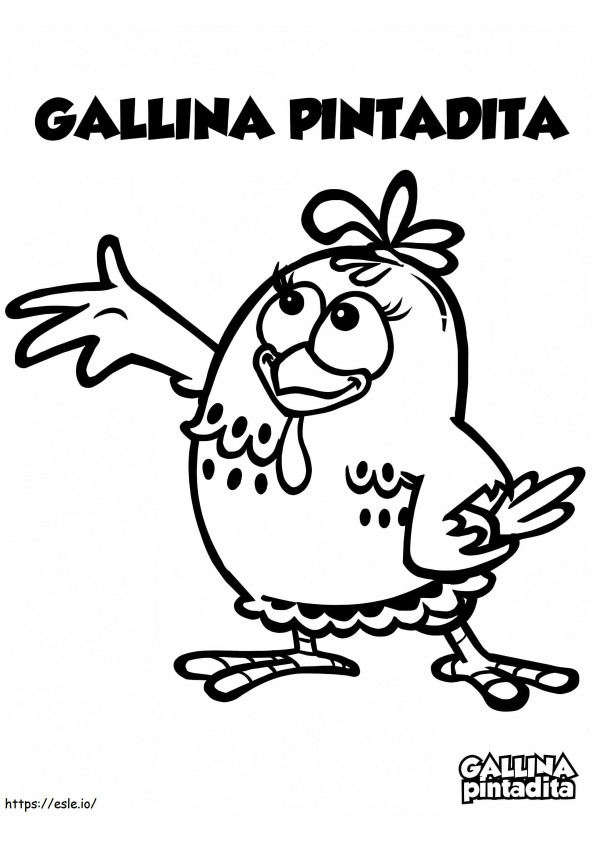 Kurczak Pintadinha kolorowanka