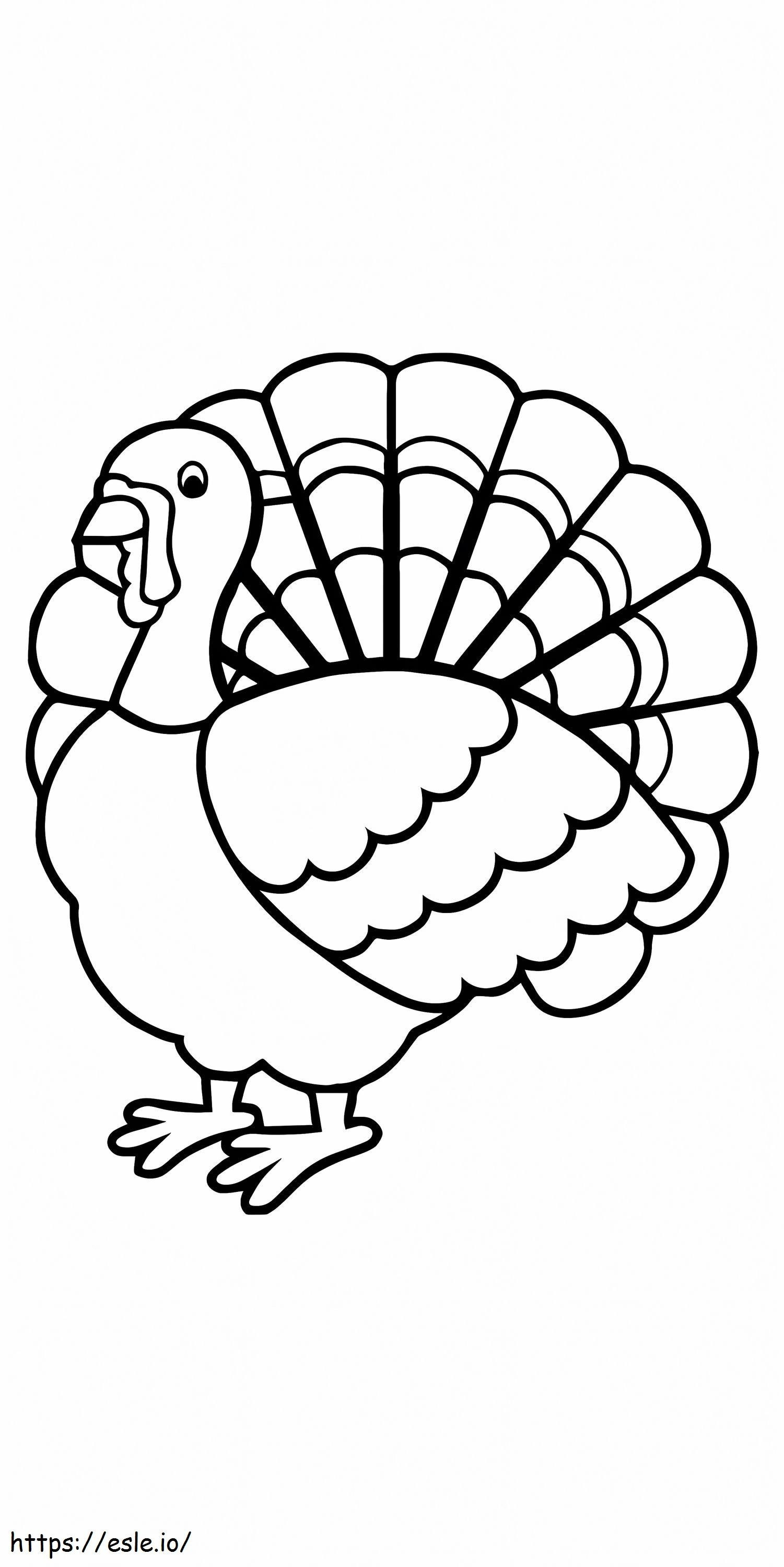Best Turkey coloring page