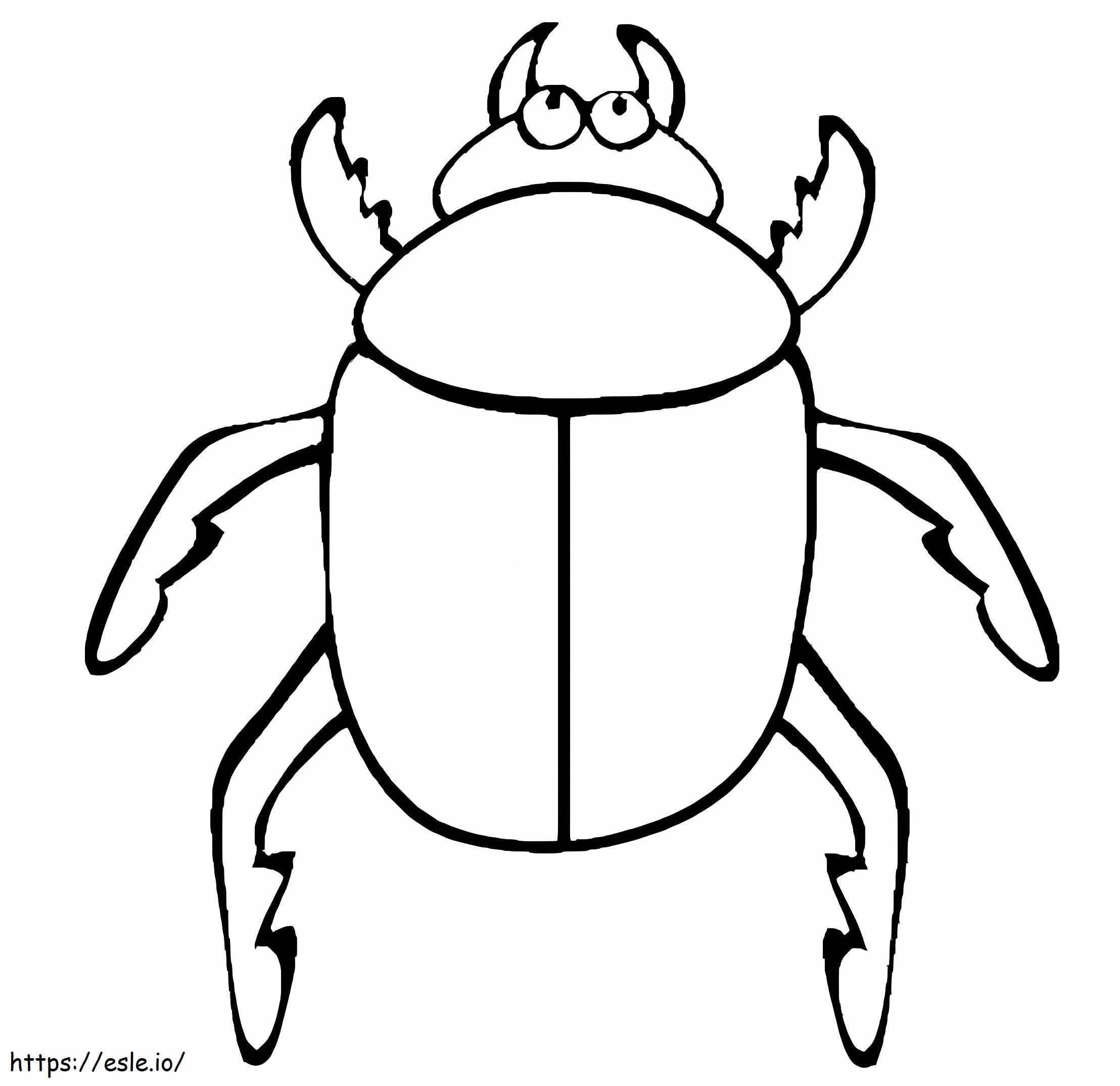 Kumbang Lucu Gambar Mewarnai