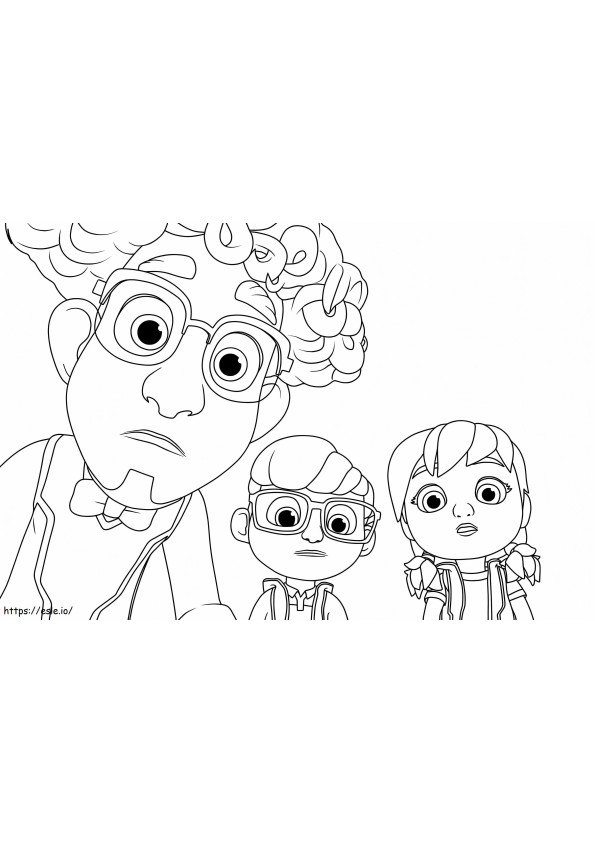 Printable Action Pack coloring page