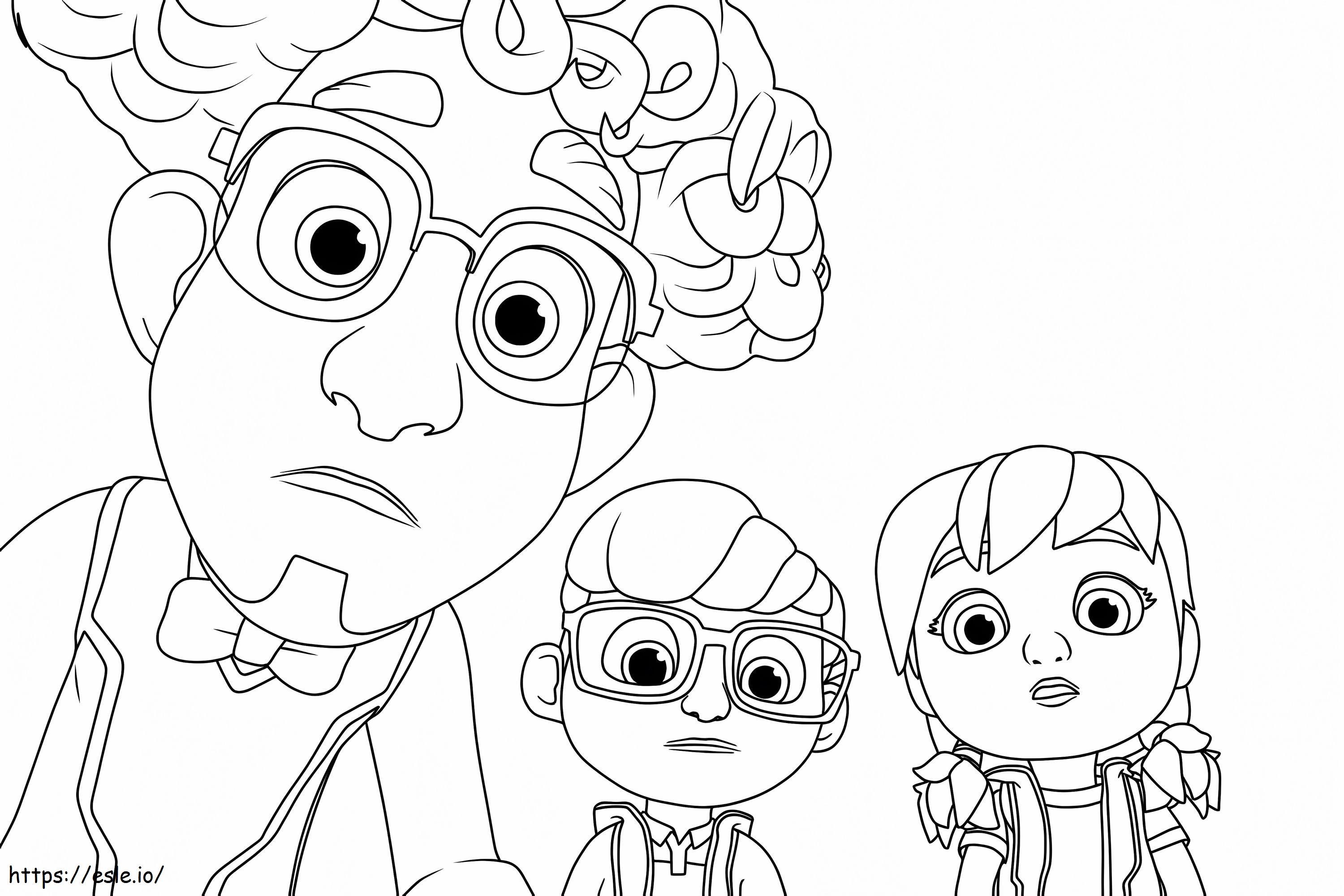 Printable Action Pack coloring page