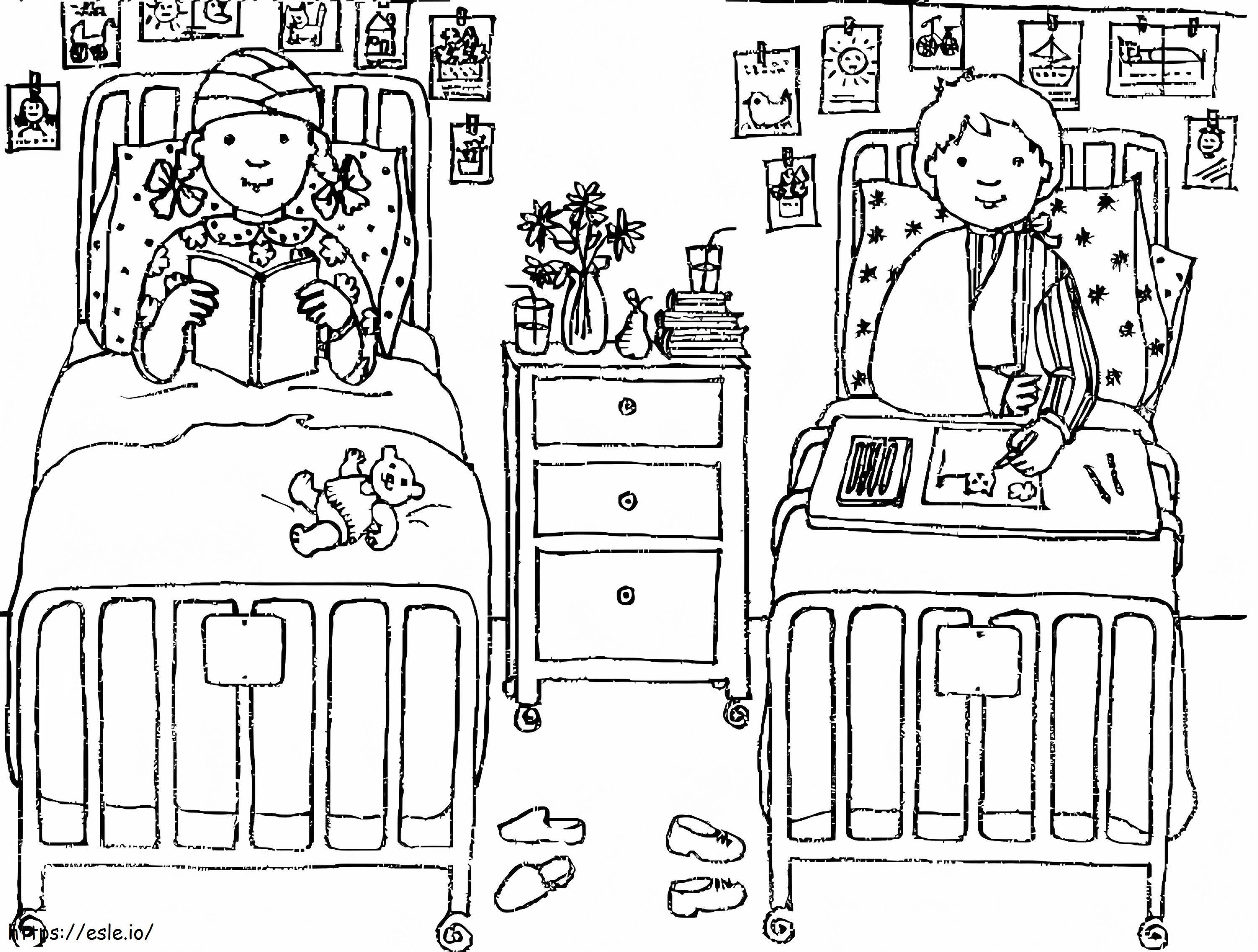 Kids In Hospital coloring page