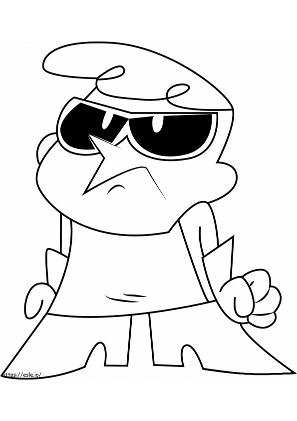 Dexter Is Unhappy coloring page