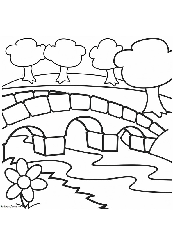 Stone Bridge coloring page