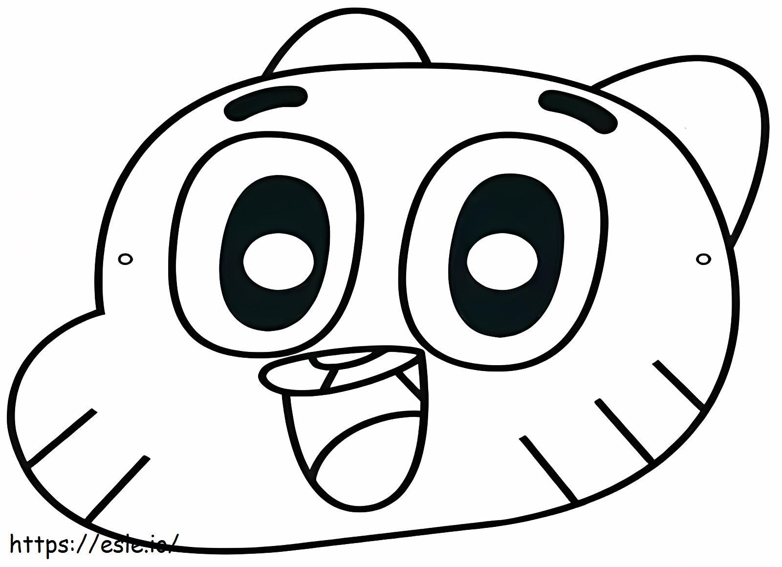 1562118891_3Gumball Face coloring page