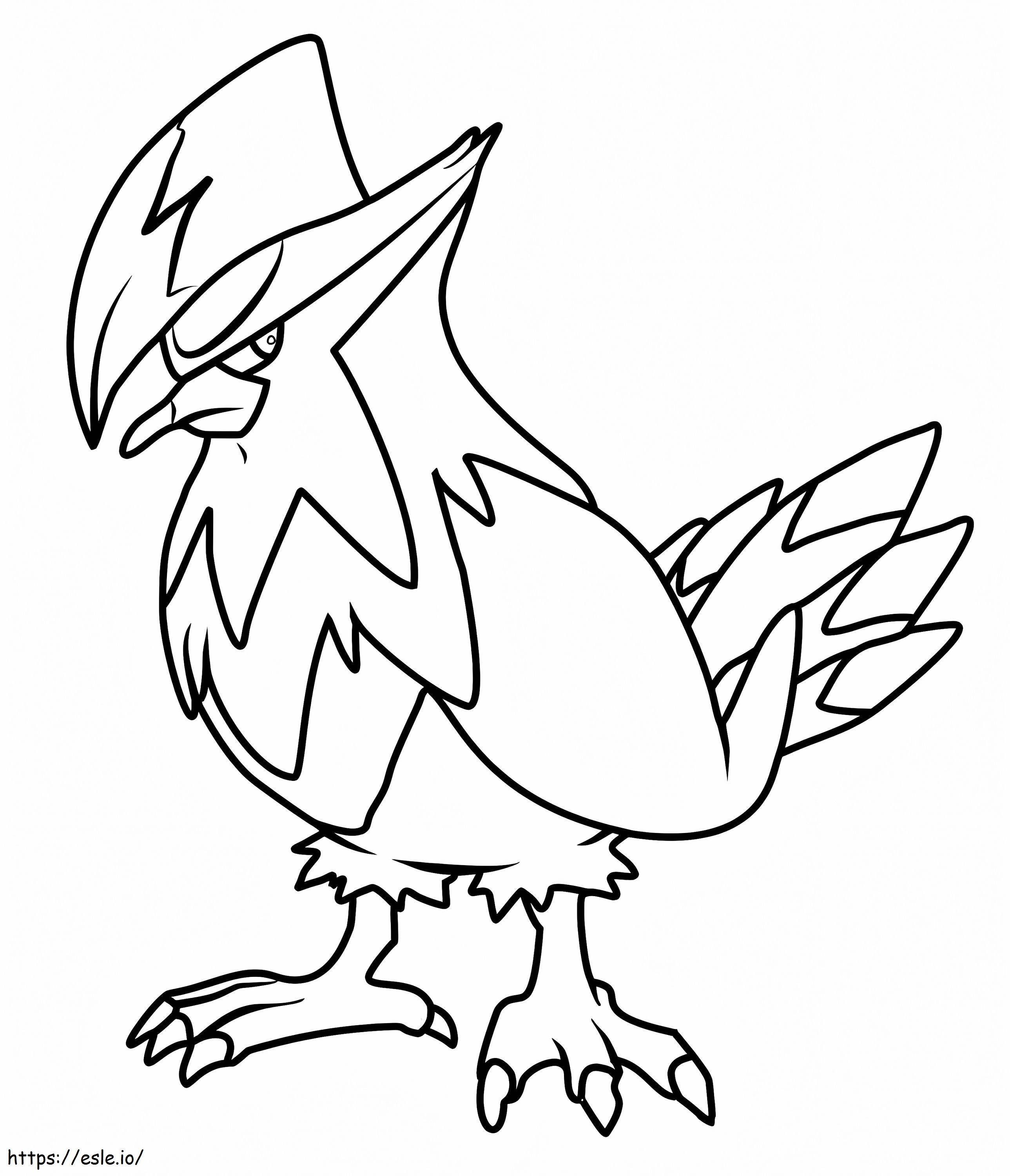 Coloriage Pokémon Staraptor à imprimer dessin