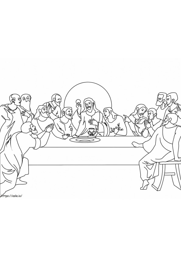 The Last Supper 7 coloring page