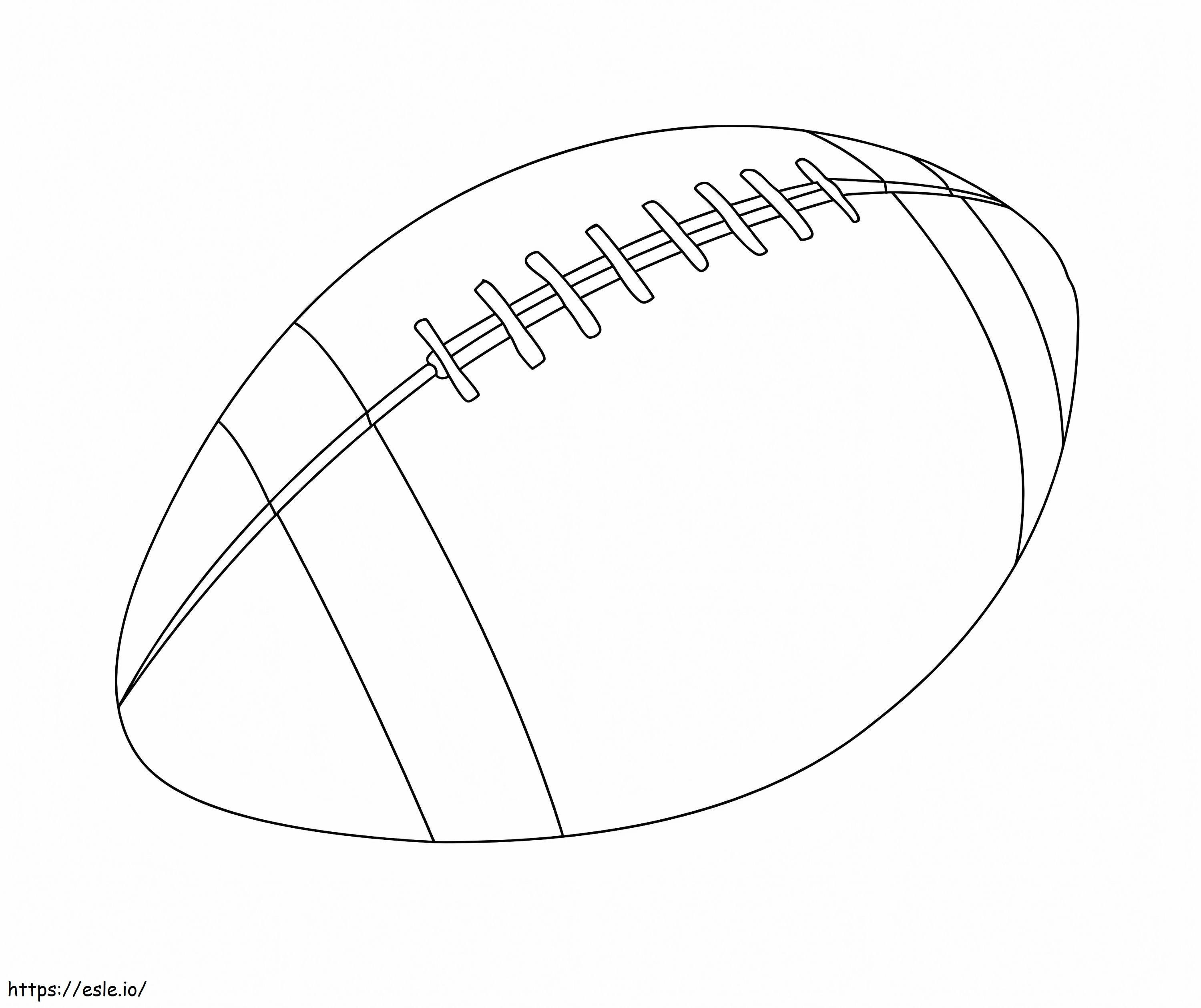 Coloriage Ballon de rugby à imprimer dessin