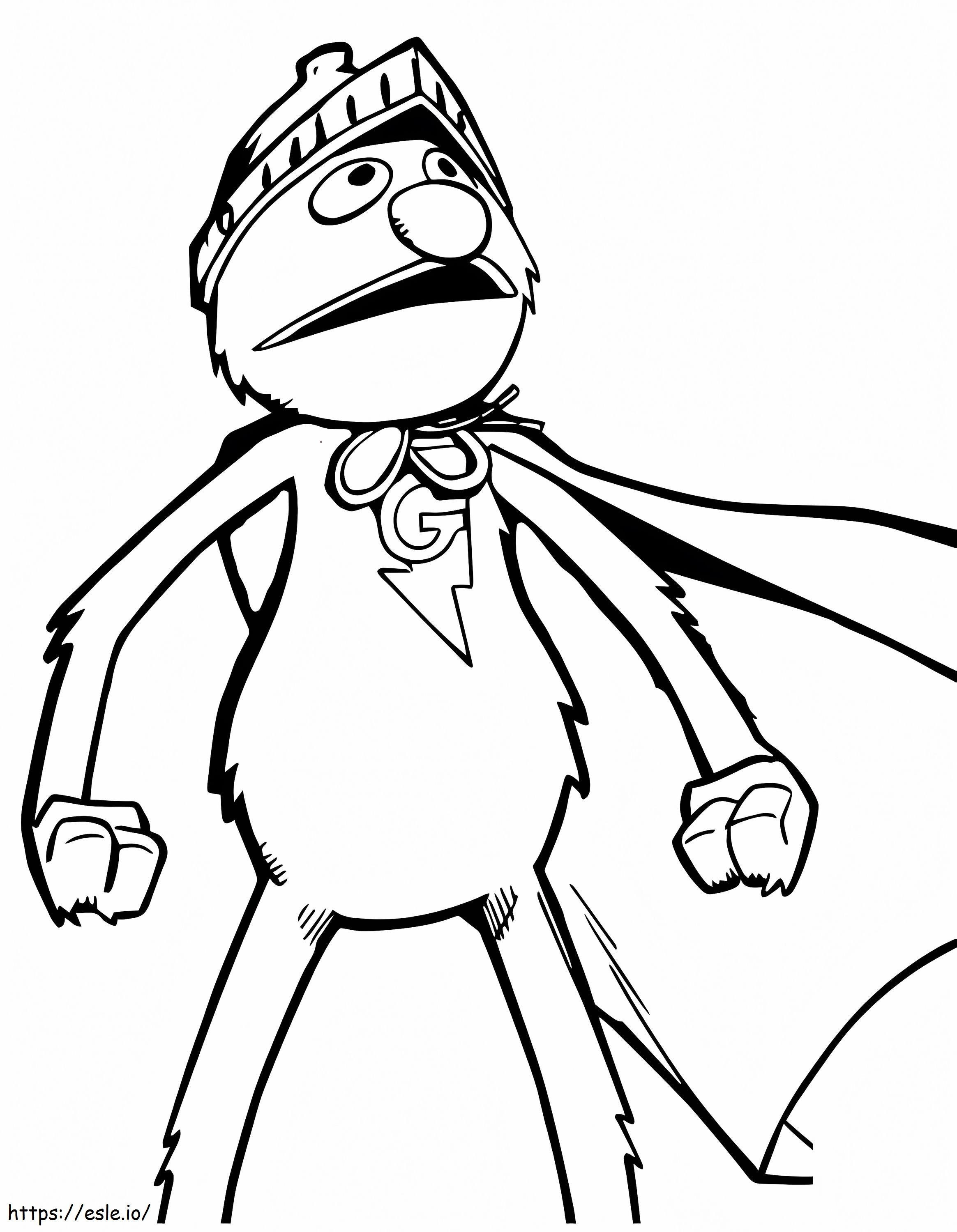 Sesame Street Super Grover coloring page