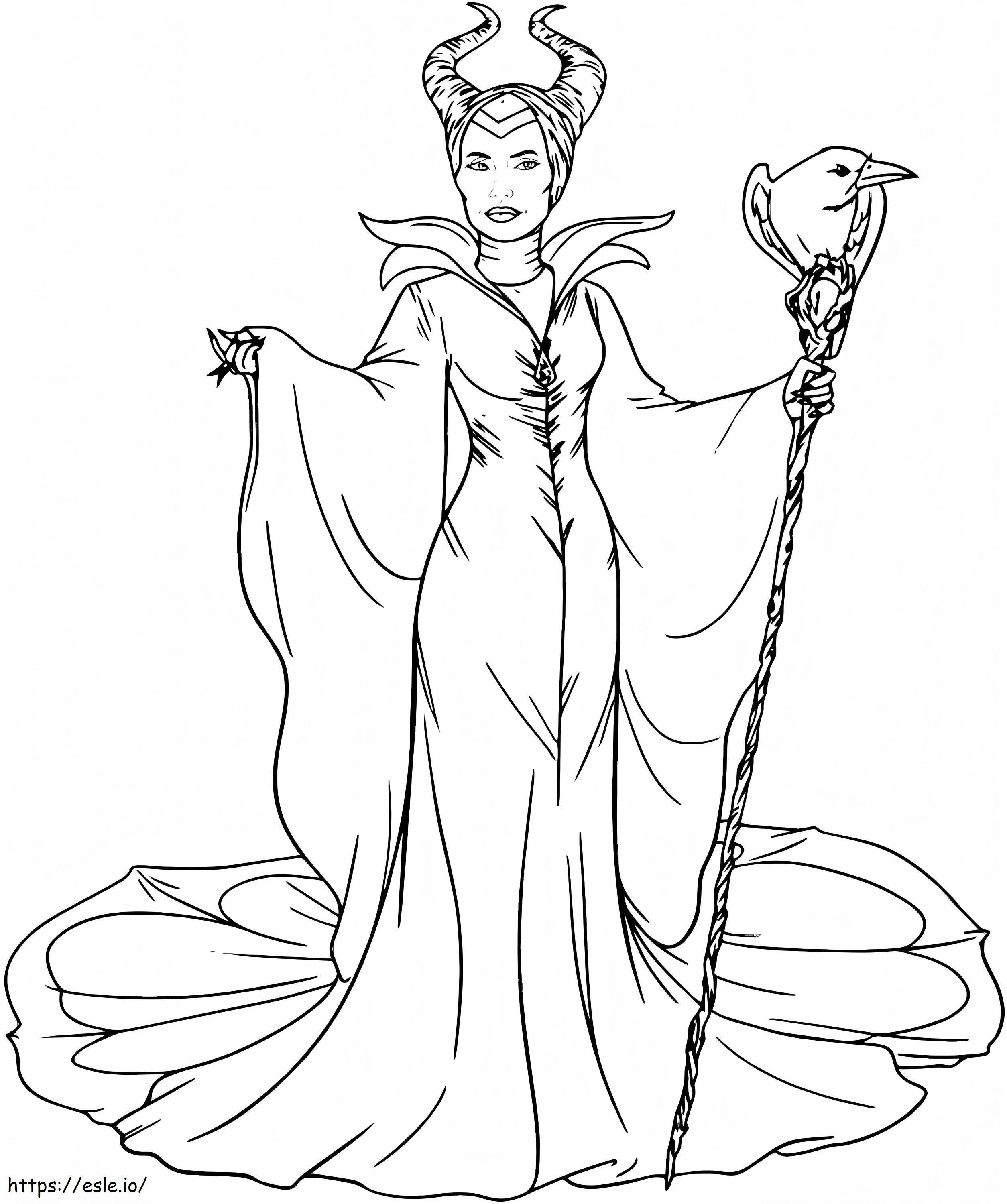 1567497193 Maleficent In Sleeping Beauty A4 coloring page