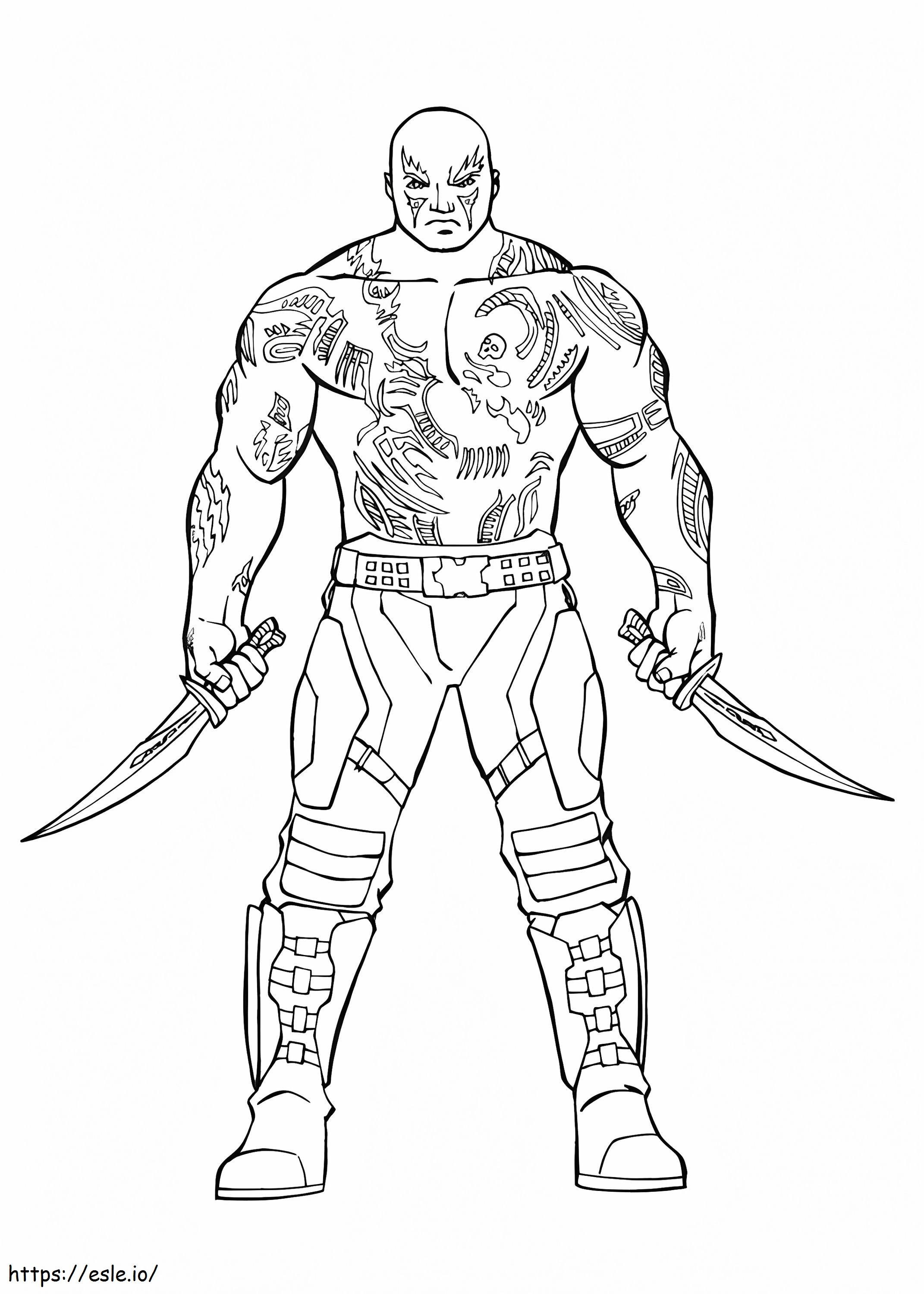 1535446469 Drax The Destroyer A4 coloring page