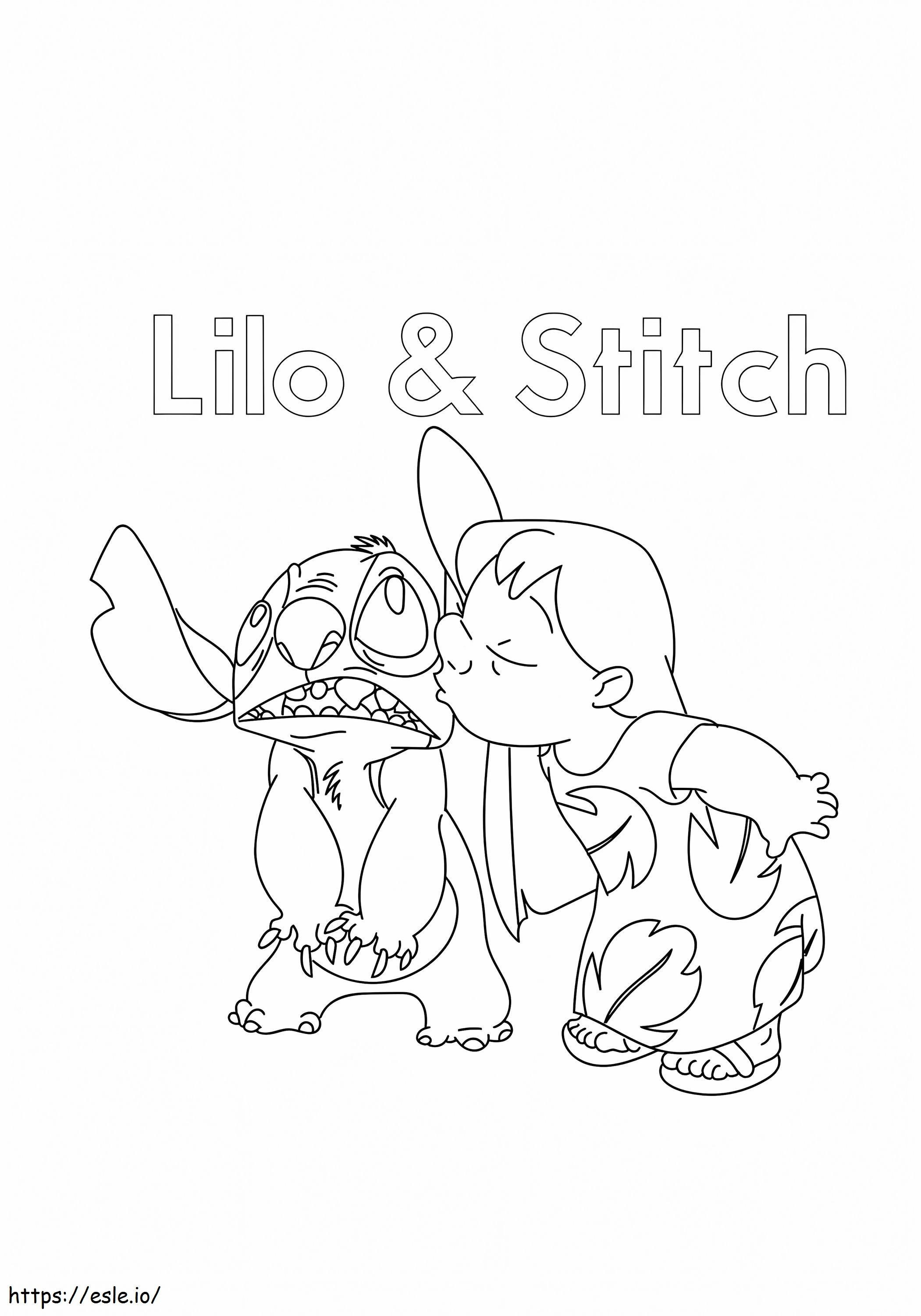 Lilo dan Stitch 10 717X1024 Gambar Mewarnai