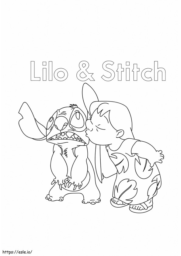 Lilo e Stitch 10 717X1024 para colorir