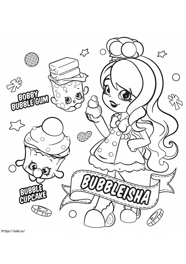 BubbleIsha Shopkin coloring page
