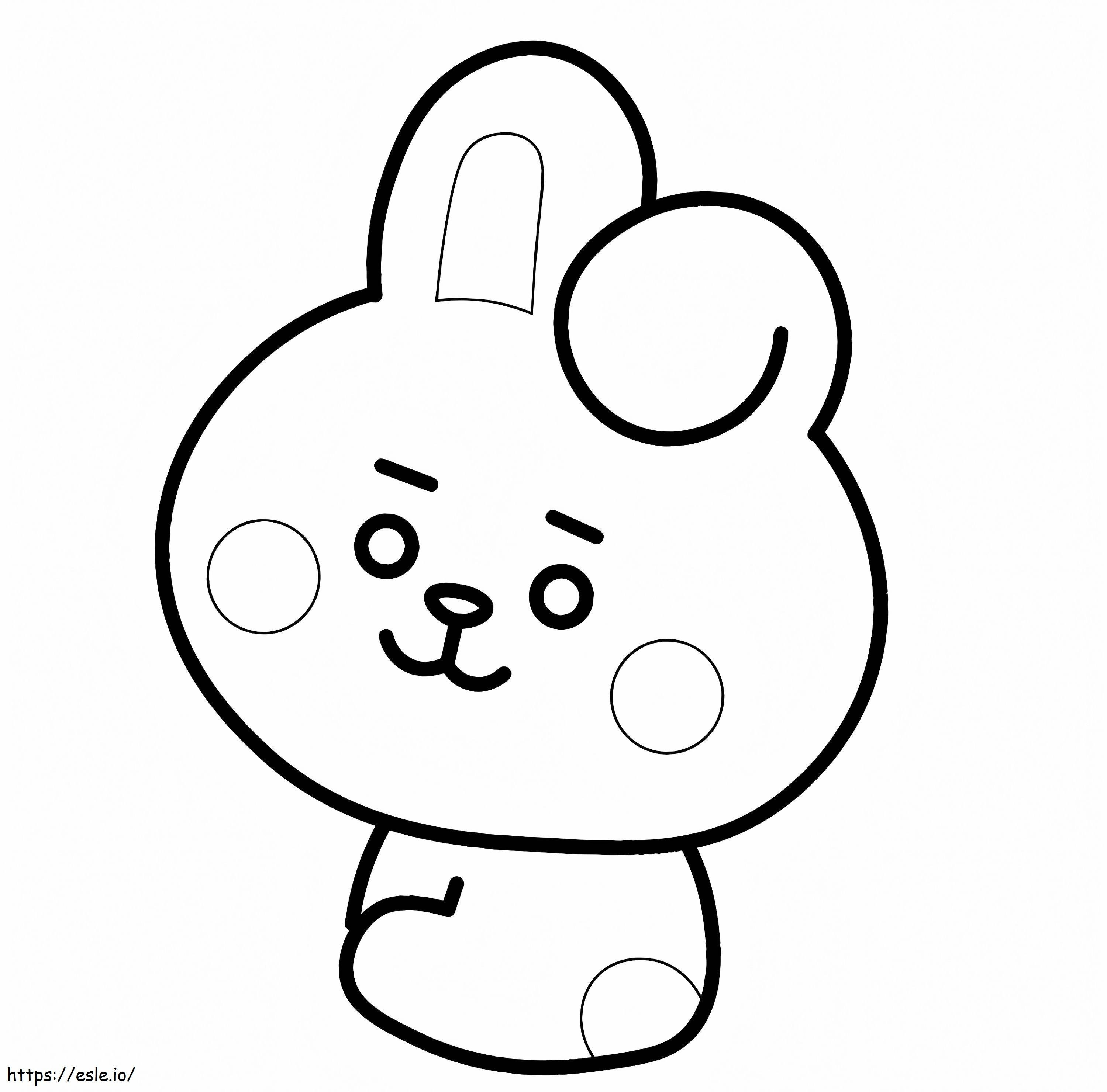 Cooky From BT21 coloring page