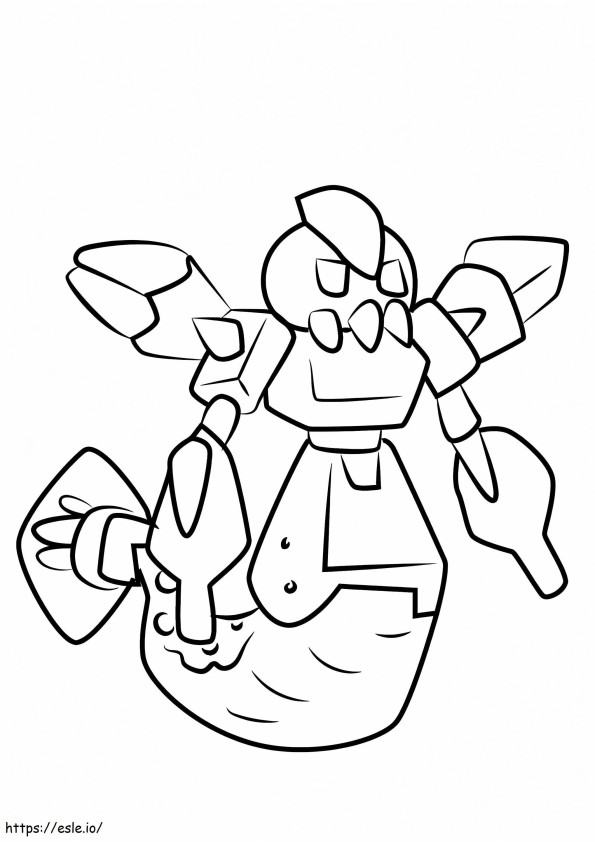 Wolfeel Medabots coloring page