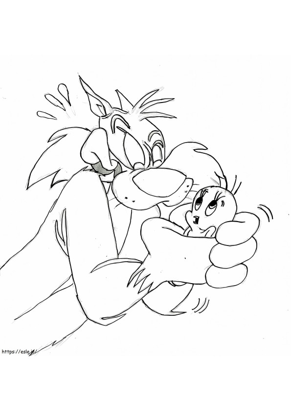 Sylvester Catching Tweety