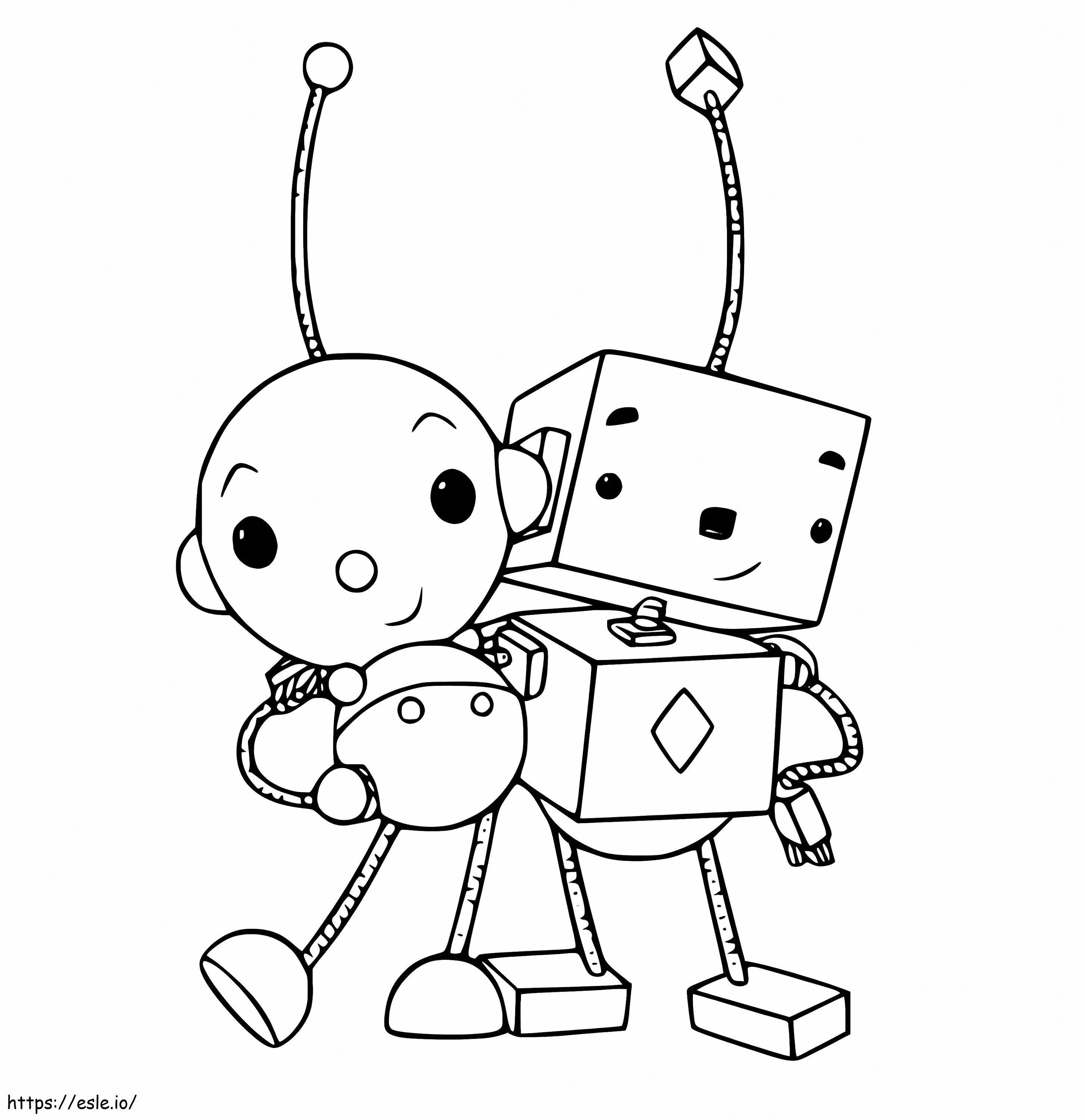 Olie Polie And Billy Bevel coloring page