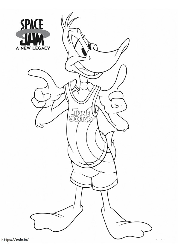 Space Jam 2 Daffy Duck värityskuva