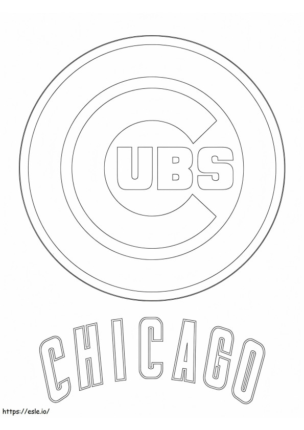 Chicago Cubs 4 coloring page
