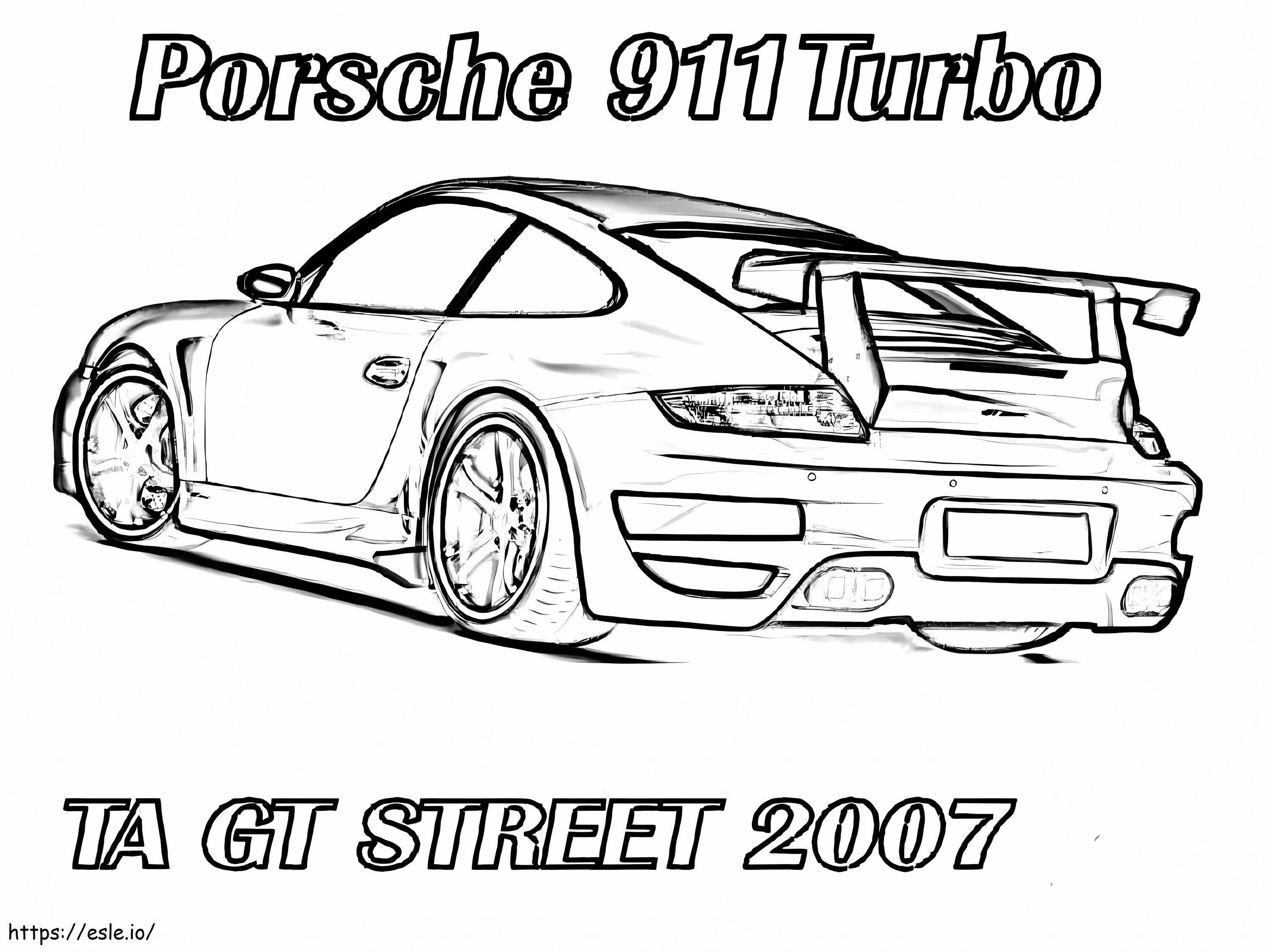 Porsche 2 ausmalbilder