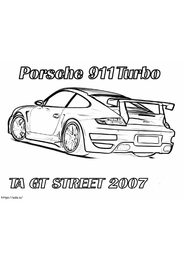 Porsche2 kleurplaat
