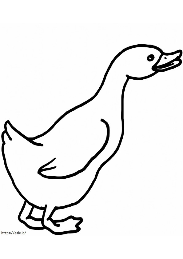 Curious Goose coloring page