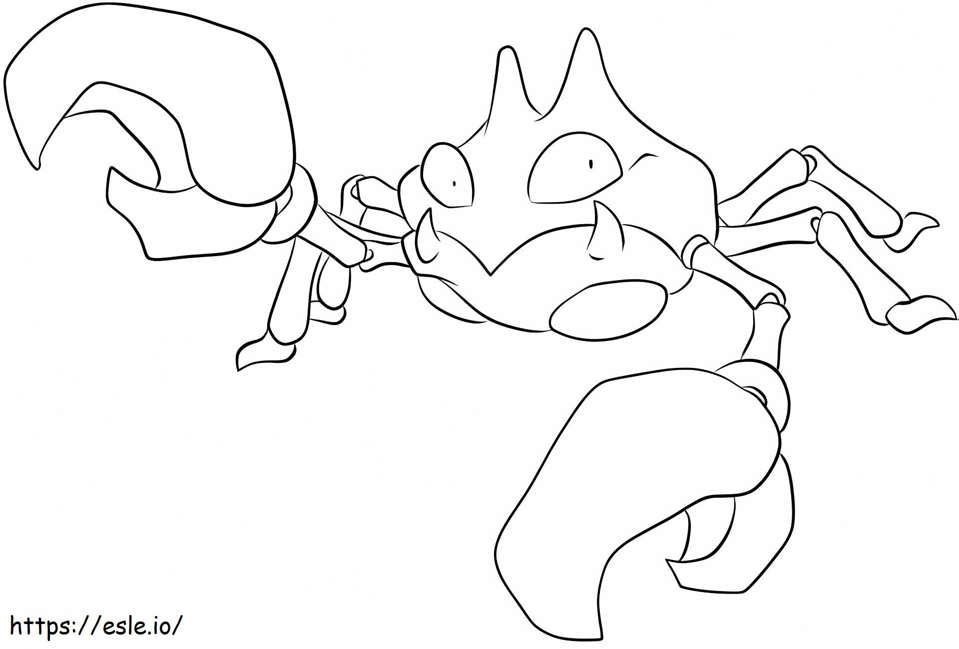 Krabby 3 coloring page
