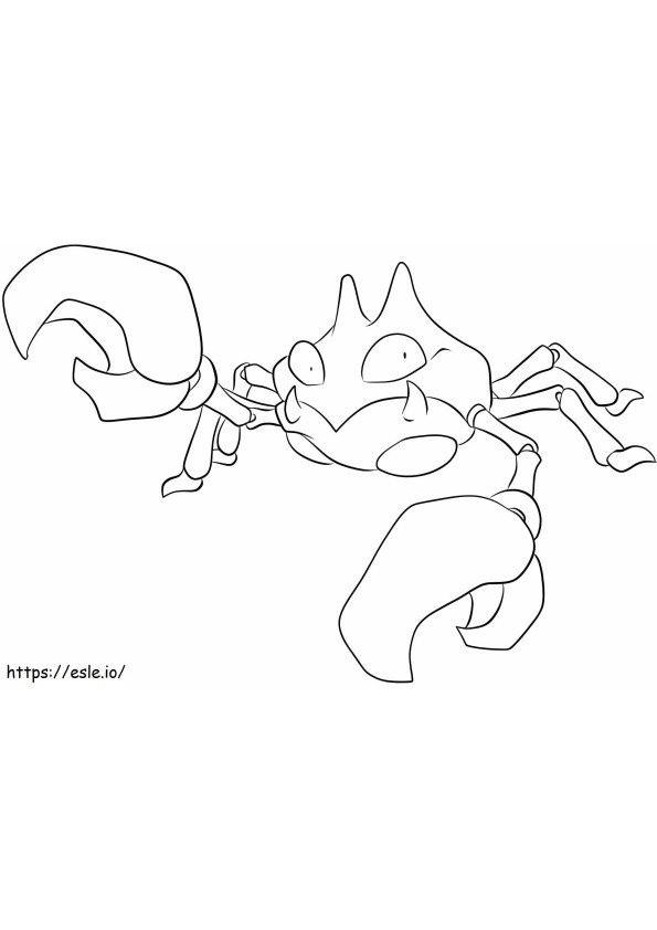 Krabby 3 coloring page
