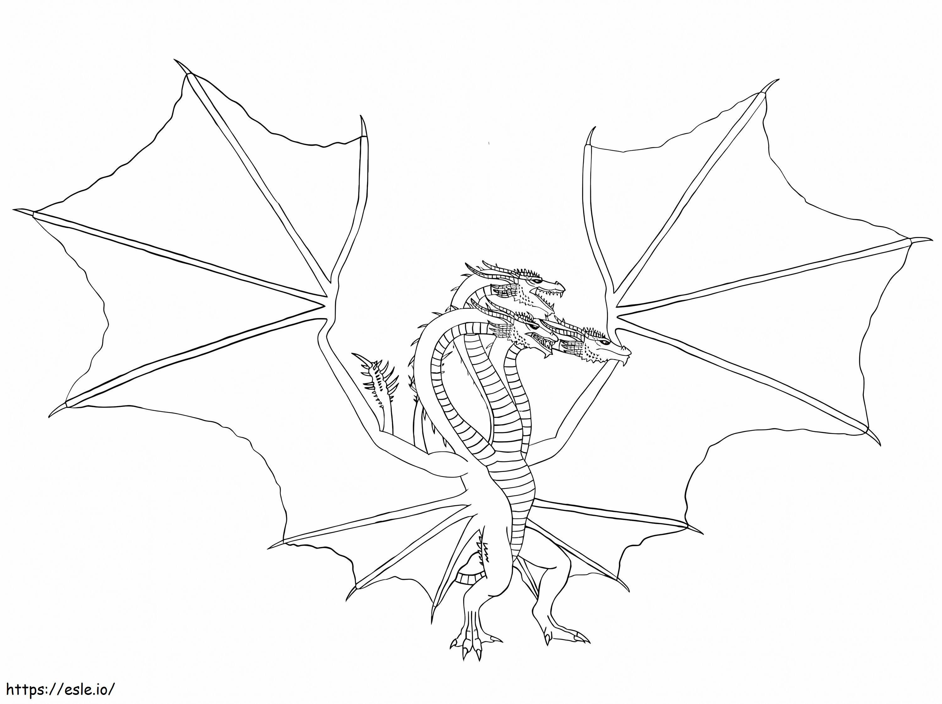 Ghidora Normal coloring page