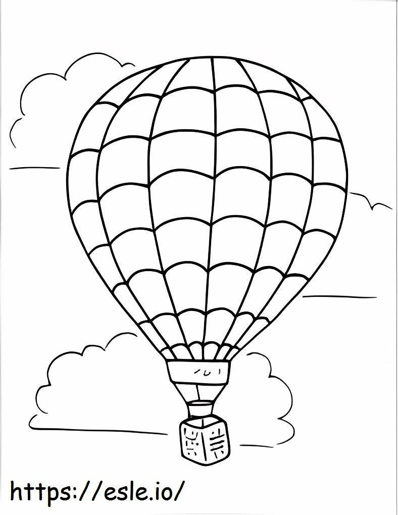 Normaler Heißluftballon ausmalbilder