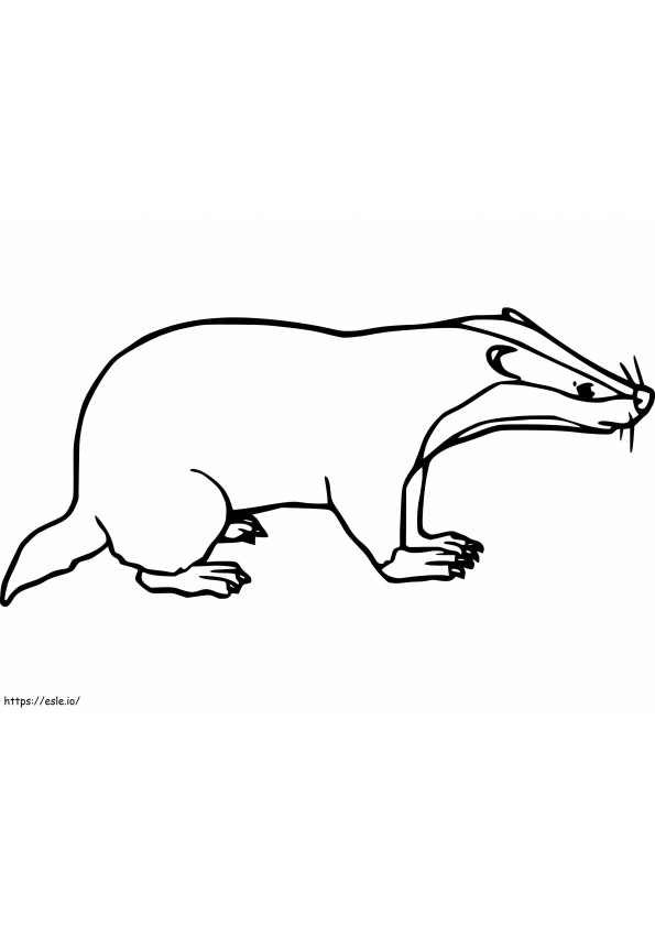 Pig Badger coloring page