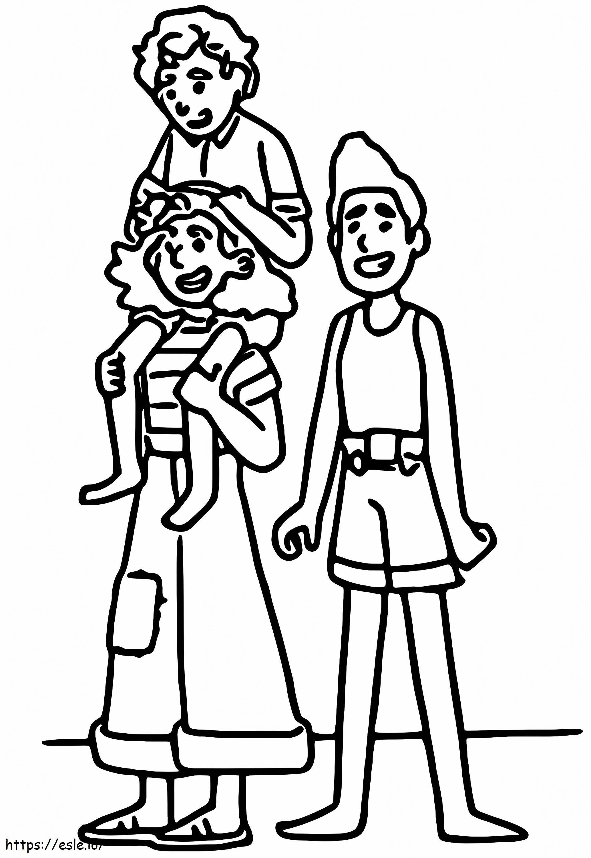 Lucas Family coloring page
