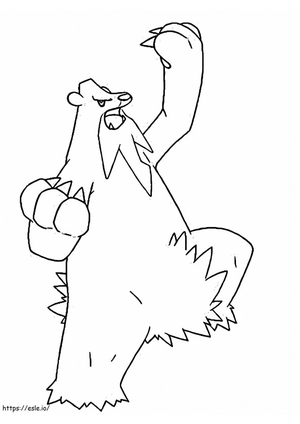 Beartic Pokemon 1 coloring page